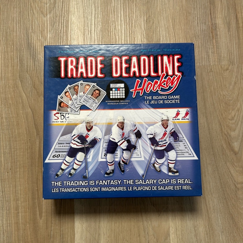 Trade Deadline Hockey Board Game - Blue